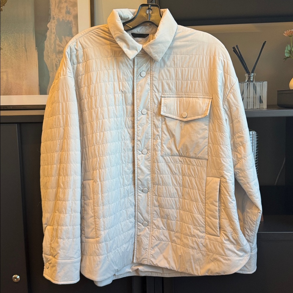 Vuori Canyon Insulated Shirt Jacket, Cream, Size M/L